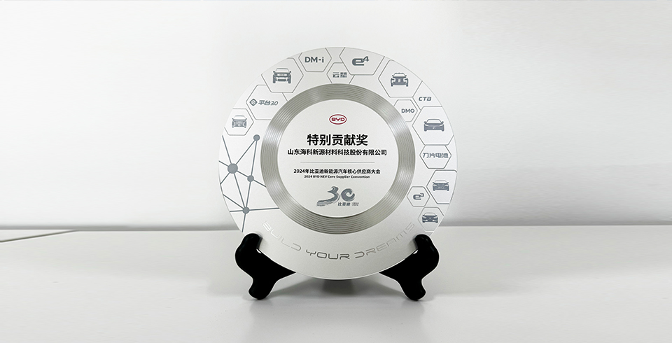 开云足球-开云(中国)连续四年再度荣获比亚迪2024年“特别贡献奖”